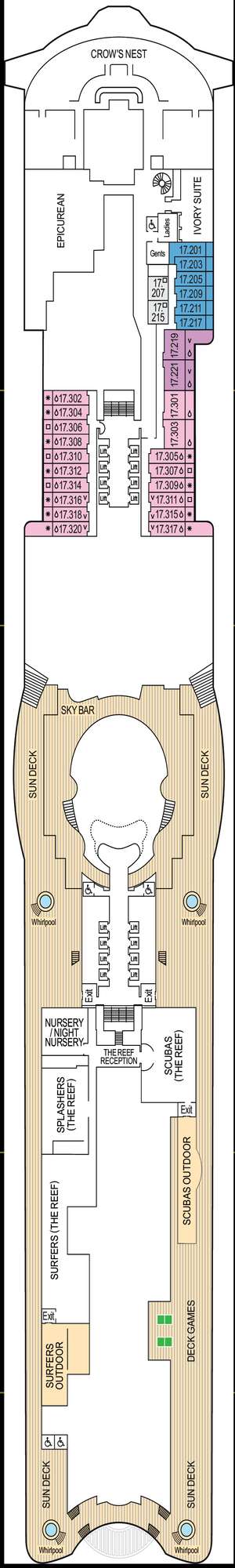 Deck plan for Arvia