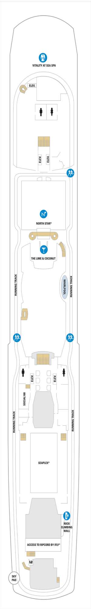 Deck plan for Odyssey of the Seas