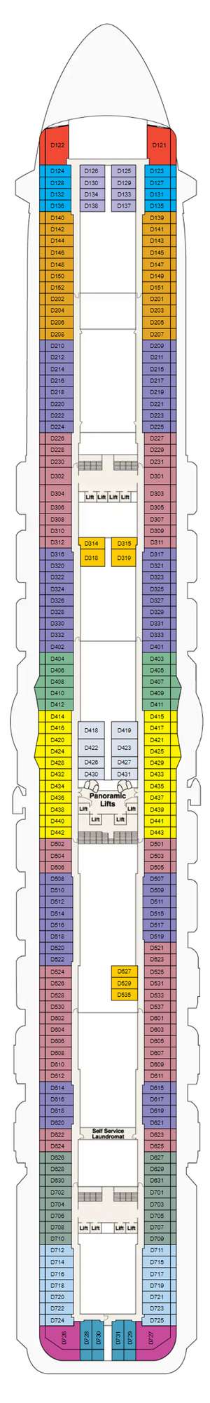 Deck plan for Regal Princess