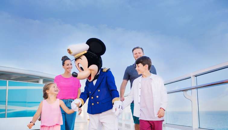 Guests with Captain Mickey