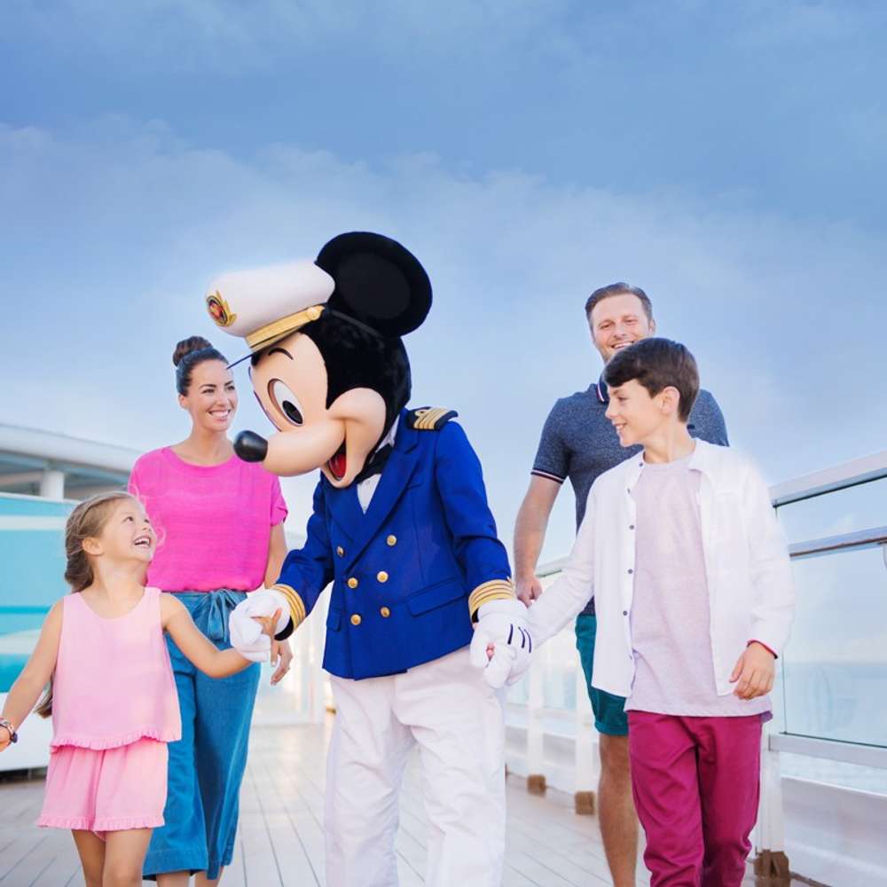 Guests with Captain Mickey