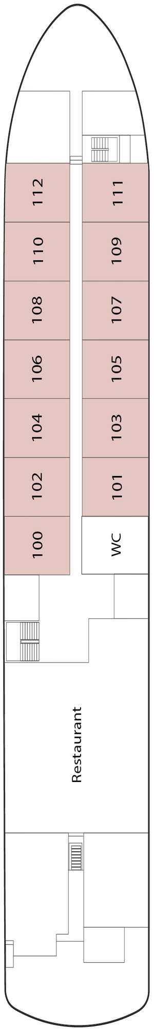 Deck plan for Riviera Alba