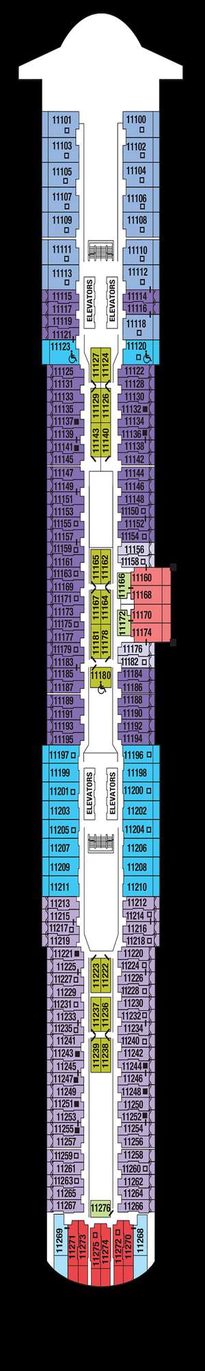 Deck plan for Celebrity Edge