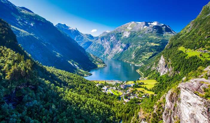 Geiranger, Norway - Overnight onboard