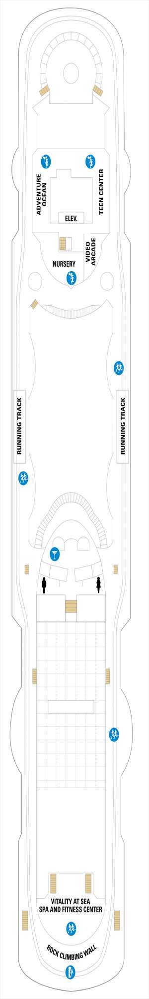 Deck plan for Vision of the Seas