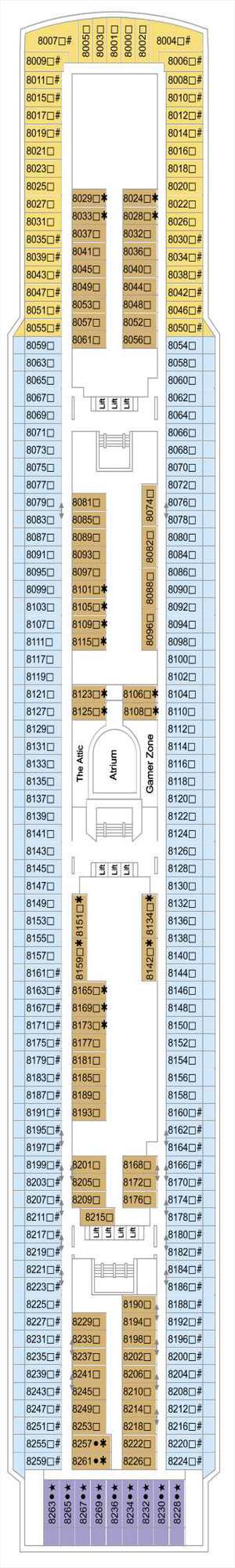 Deck plan for Marella Explorer