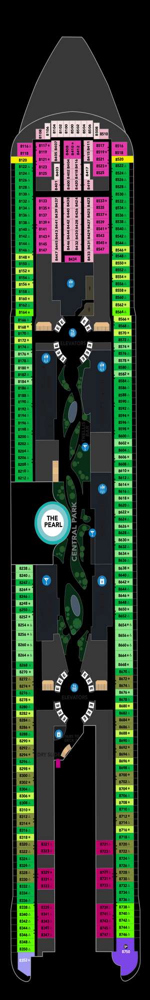 Deck plan for Legend of the Seas