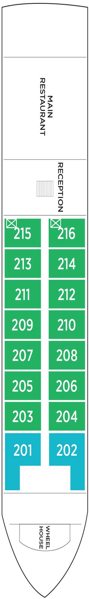 Deck plan for AmaMagdalena