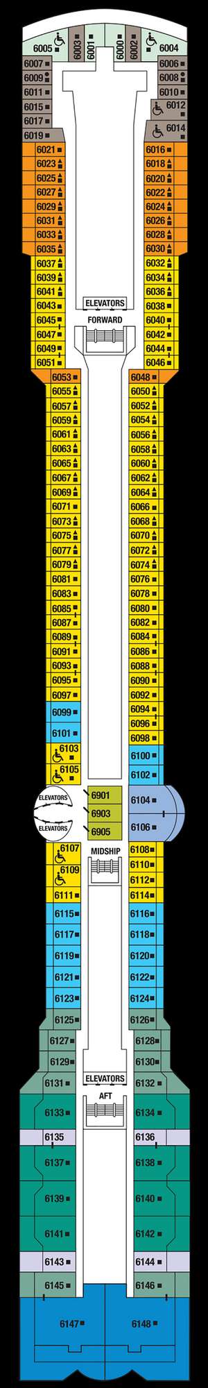 Deck plan for Celebrity Constellation