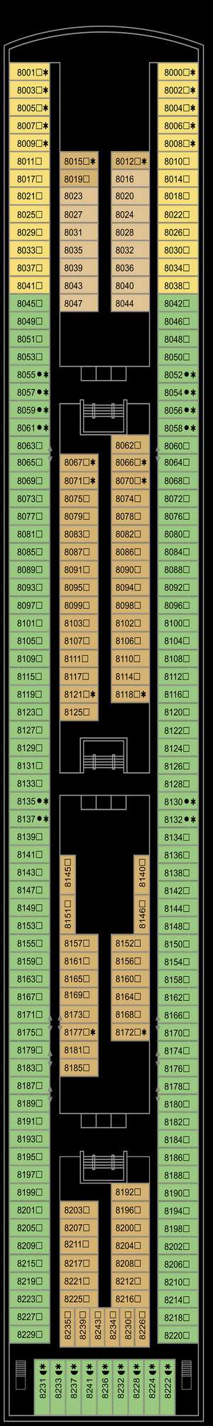 Deck plan for Marella Explorer 2