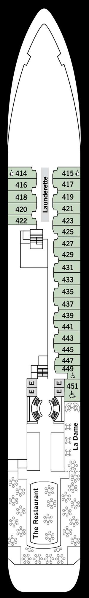 Deck plan for Silver Cloud