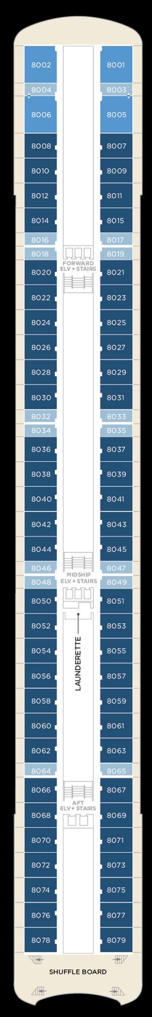 Deck plan for Crystal Serenity