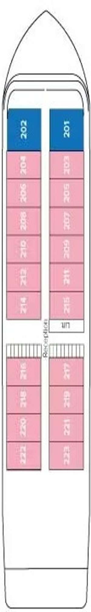 Deck plan for Travelmarvel Sirius