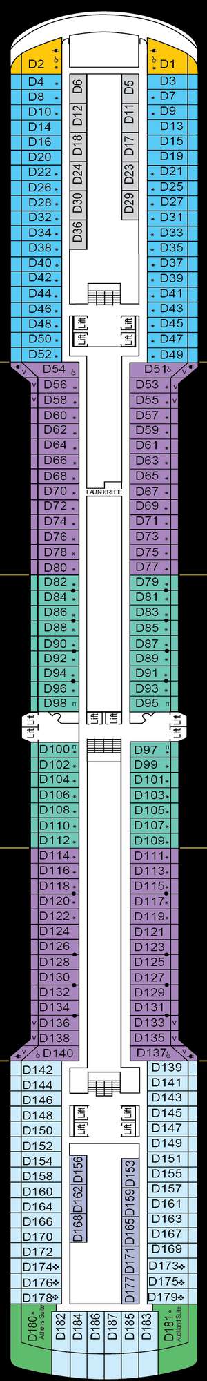 Deck plan for Arcadia