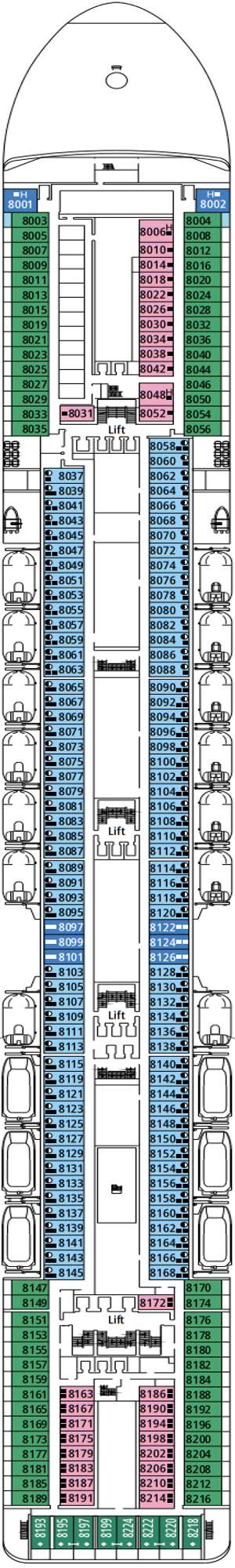 Deck plan for MSC Orchestra