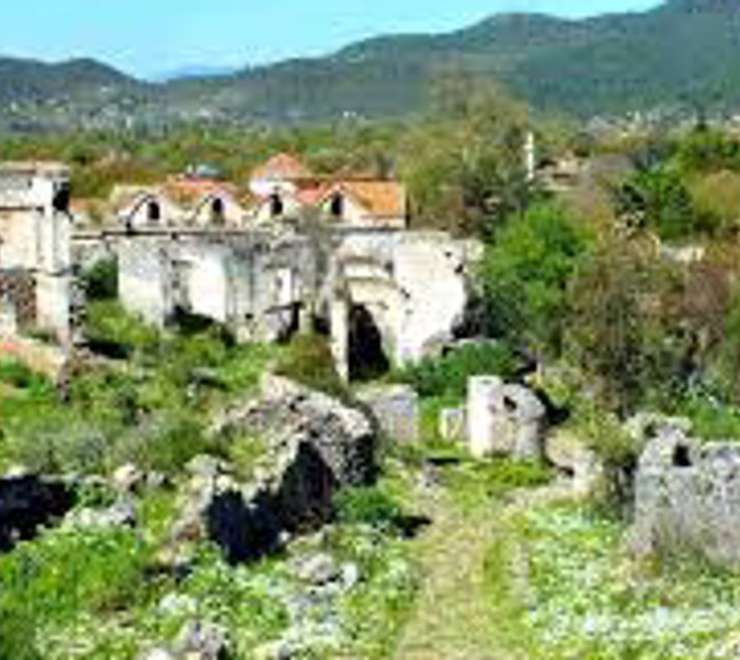 Walk through Kayaköy Ghost Village