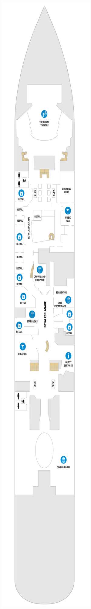 Deck plan for Odyssey of the Seas