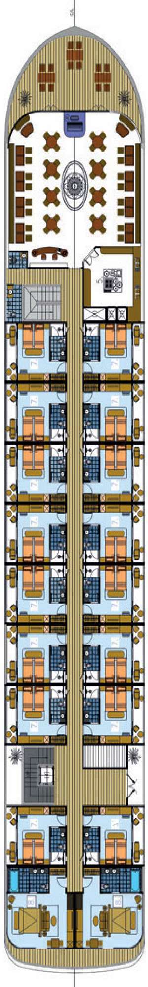 Deck plan for Victoria Mekong