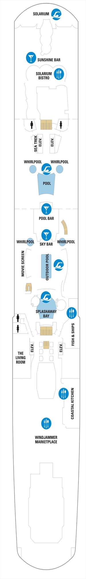 Deck plan for Ovation of the Seas