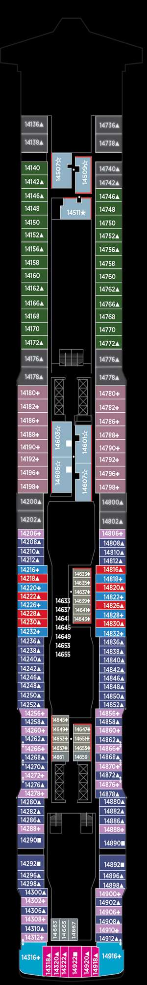 Deck plan for Norwegian Joy