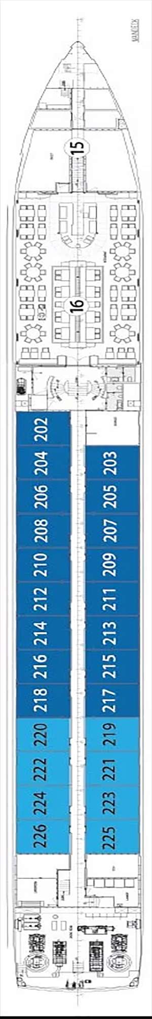 Deck plan for Avalon Artistry II