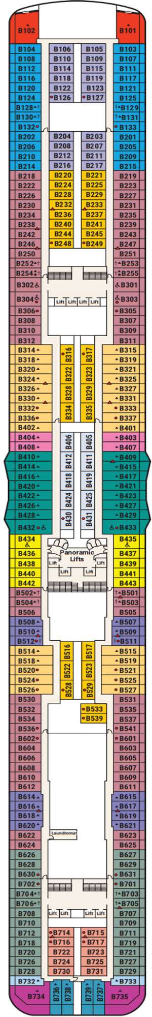 Deck plan for Regal Princess