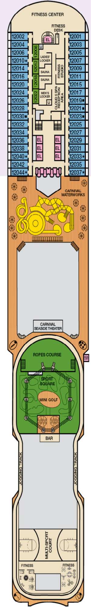 Deck plan for Carnival Magic