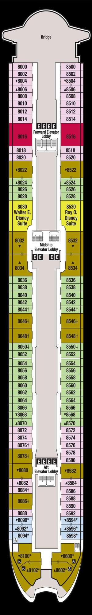 Deck plan for Disney Magic