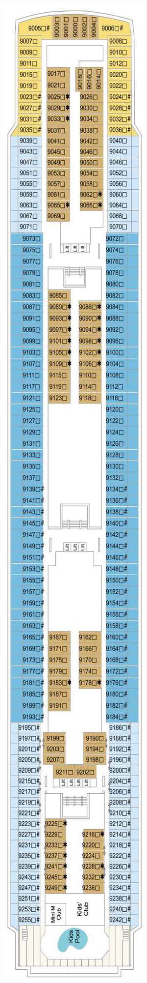 Deck plan for Marella Explorer