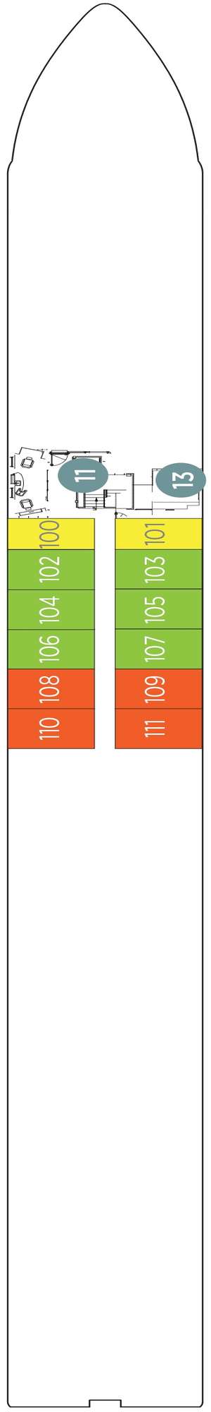Deck plan for Emerald Liberte