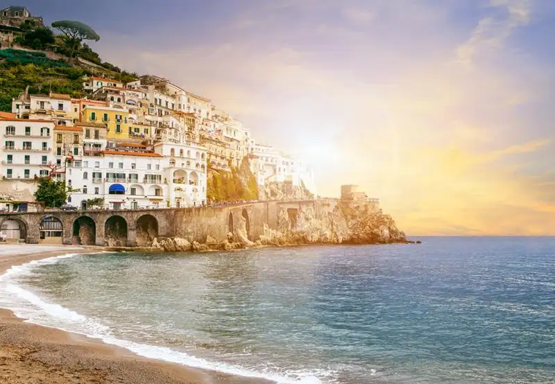 Positano Beach Sorrento Italy