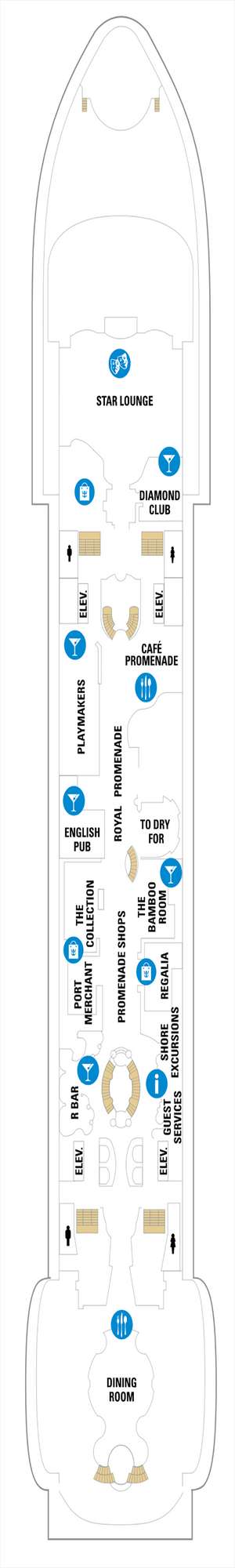 Deck plan for Navigator of the Seas