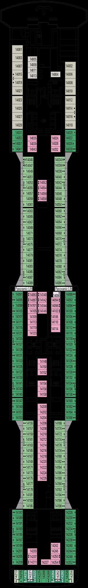 Deck plan for MSC Meraviglia