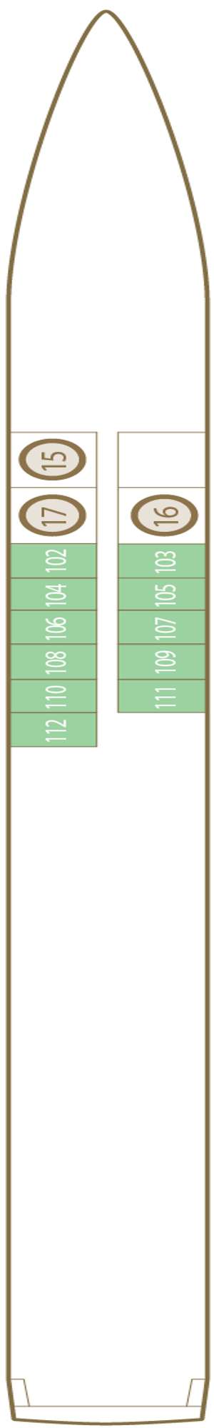 Deck plan for Scenic Pearl