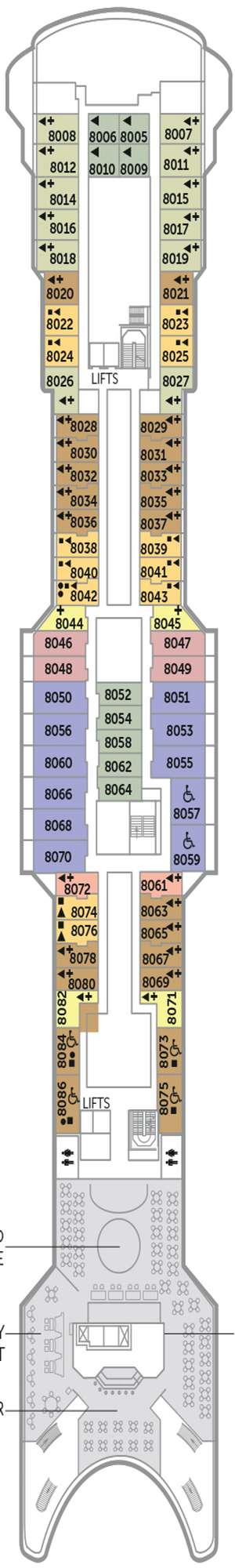 Deck plan for Balmoral