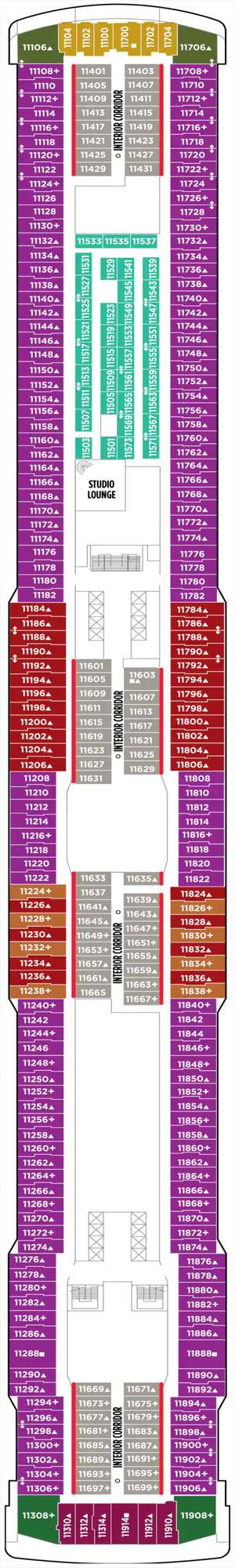 Deck plan for Norwegian Breakaway