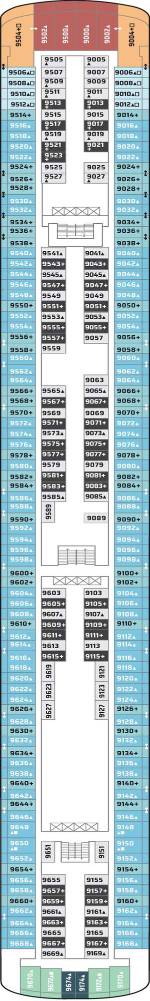 Deck plan for Norwegian Jade