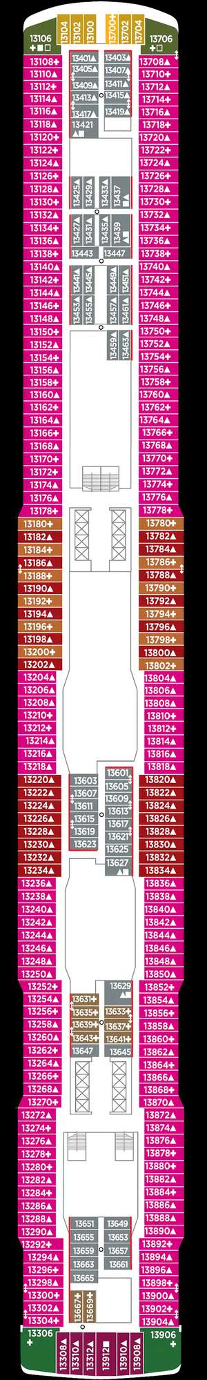 Deck plan for Norwegian Escape