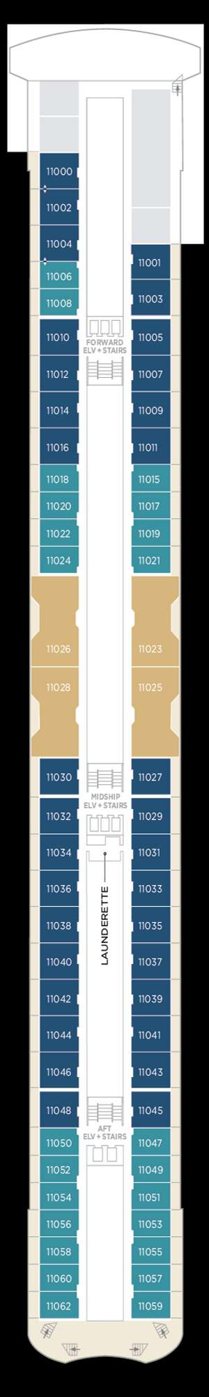 Deck plan for Crystal Serenity