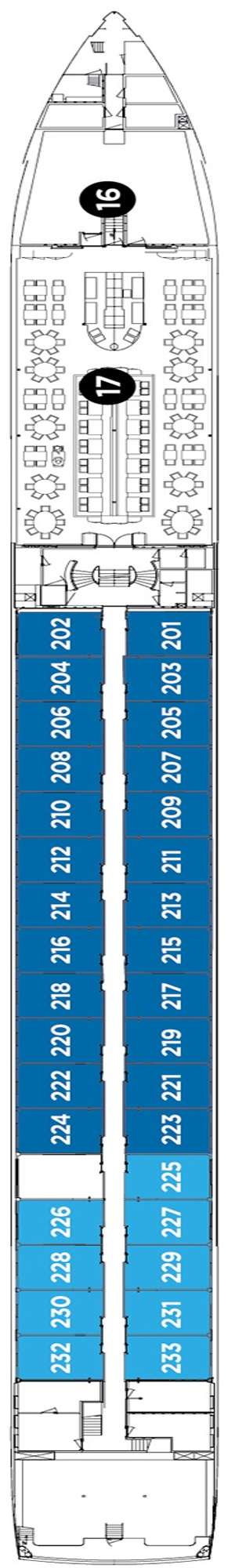 Deck plan for Avalon Passion