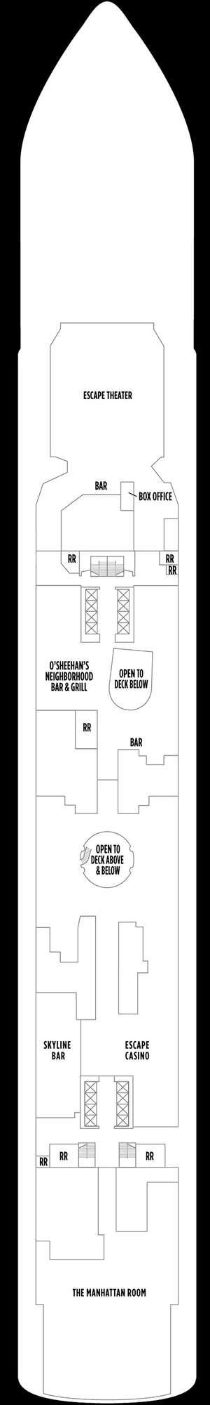 Deck plan for Norwegian Escape