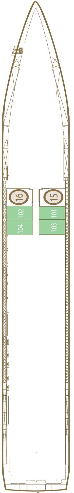 Deck plan for Scenic Gem