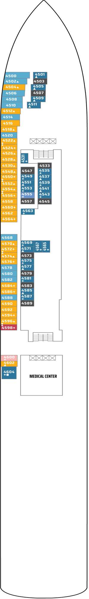 Deck plan for Norwegian Jewel