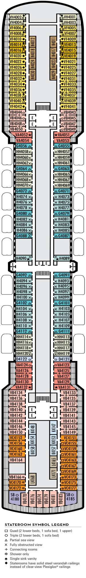 Deck plan for Noordam