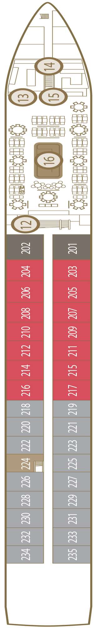 Deck plan for Scenic Sapphire