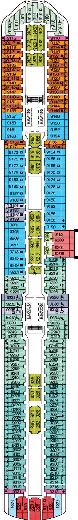 Deck plan for Celebrity Beyond