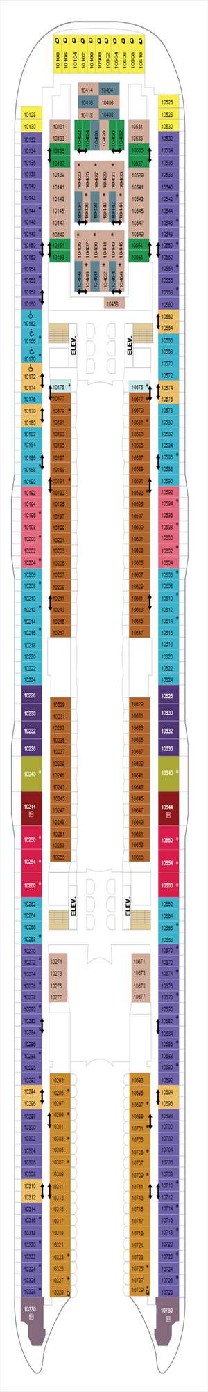 Deck plan for Harmony of the Seas