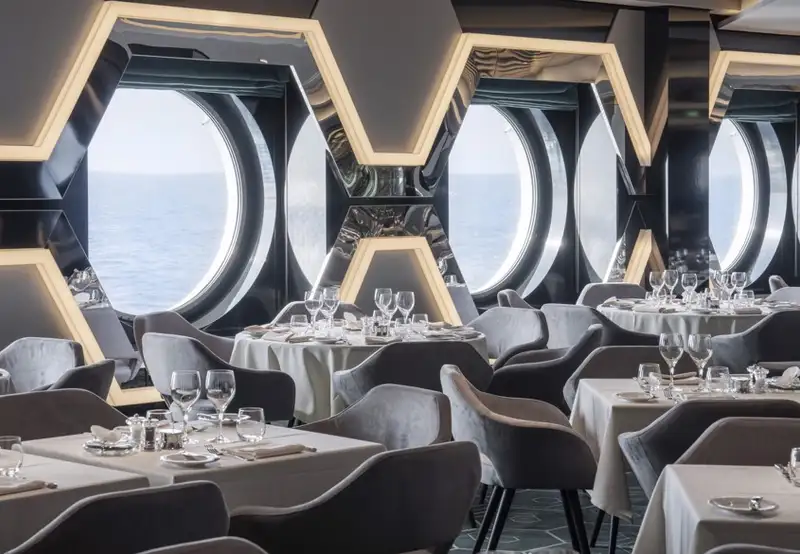 Hexagon main dining room