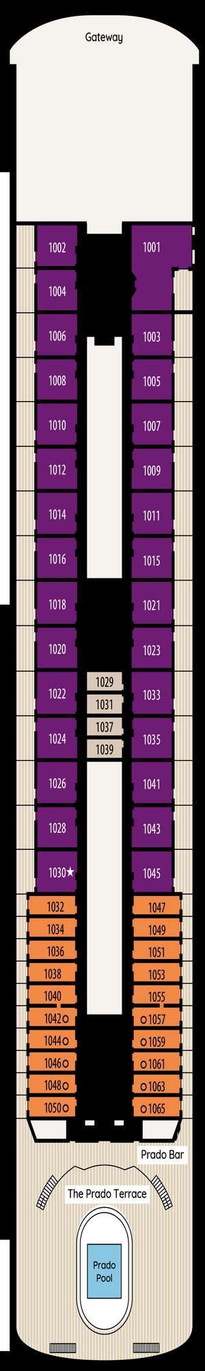 Deck plan for Renaissance