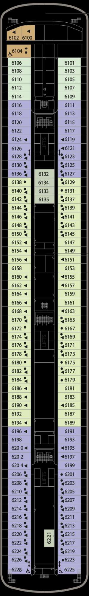 Deck plan for Bolette